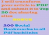 transform your article to pdf and submit it to doc sharing sites bonus 200 social bookamrks