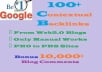 make 100 PR1 to PR8  Contextual  Backlinks Bonus 10000 Blog Comments + Report