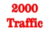 give unique real 2000 traffic hits to your website