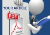 upload your document or pdf file to 20+ High PR sharing websites