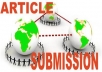 Manually submit your article to all 50 High PR and popular article directories