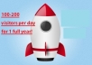 send you real human traffic to your website for 365 days, adsense safe visitors just