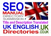 submit to UK English Directories MANUALLY