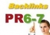 Get Your Website/Blog 2Pr6,2Pr7 and 1Pr8 High Authority Backlinks + Ping All The Links For Maximum SEO Juice