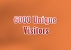 deliver 6000+ REAL HUMAN Visitors (Majority from USA) to Any URL