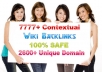 give you awesoeme 7777+ google safe links from 2666+ unique domains+ backlinks!!!!!!!!!!!!