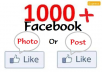 Get you 1000++ Facebook Photo / Post Likes Within 24-hours