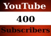 give 400+ guaranteed Youtube Subscribers without admin acces