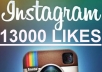 add On Your Instagram Photo 13000 Likes, Very Fast, You Can Spread Them Over More Photos just