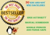 manually  create 30+ Edu and Gov backlinks from high authority wiki submission + 120 Social Bookmarking