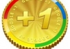 get you 105 really QUALITY Google +1 to any website/url in 1 only day