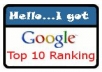  Get Your Website in Google Top 10 in One Month