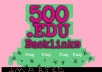 get 500 EDU links for your website, edu links for any type of url through blog comments
