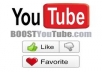 give you 210++ you-tube likes for your any kind of you-tube video just