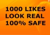 spECIALLY add 1000+ Real Looking Facebook likes to make your fan page look supercool by so many Facebook fans