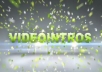 make a Video intro animated Balls with your Text