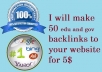 make 50 edu and gov backlinks to your website