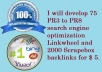 develop 75 PR3  to PR8 search engine optimization Linkwheel and 2000 Scrapebox backlinks