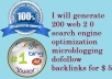generate 200 web 2 0 search engine optimization microblogging dofollow backlinks