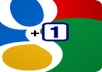 give you 40+ REAL 100% manual google+1 for your website or blog
