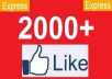 add✓2000+High Quality real facebook  likes/fans your fanpage in less than 24 hrs