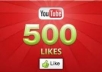 give you 500+ real youtube like for your new video chanel 