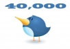 send real 40,000 twitter followers [CHEAPEST on SEOCLERKS] to two accounts of your choice in 4 days