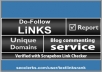 provide 50 dofollow back Links from unique domains