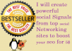 Create  power full and effective backlinks from top 100 social networking websites