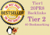 manually develop 20 Backlinks from 20 Pr8 Authority website in Tier1 Accompanied by 40 Social Bookmarking + Panda and Penguin Friendly + Indexing