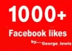 get you 1200+ Facebook likes with USA names and profile pictures within 48 hours To your fanpage