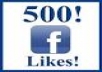 provide 500+real facebook likes only