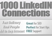 instantly ADD 1000+ Real Targeted Linkedin Connections To Your account within 2hours
