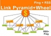 create Link PYRAMID + link wheel = push with unique articles best offpage pyramid for your website ..