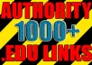 make over 1000 VERIFIED live edu links to boost your site seo authority and serp positions | Bulk urls / keys ok ...