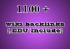 make 1100 contextual wiki BACKLINKS,in 1100 Backlinks wiki site to boost u serp