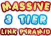 build MASSIVE 3 Tier Link Pyramid with over 300 Web 2 posts plus 4000 high pr Wikis and 5000+ high pr blog comments....!!!!!!!!