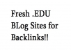 Get you better rankings when you use this list of eighty+ EDU sites for backlinks