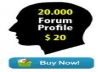provide 20000 verified forum profile backlinks