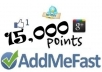 give you 10,000+ points Addmefast account within 12 hours 