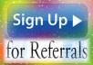 give you 38 Organic Referral Signup►Register►join by my different 38 real my friends under your referral..