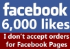 add 6000 Verified and Permanent Facebook likes to any website / webpage / domain