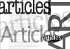 provide you with 5 unique articles in a Niche of your choice