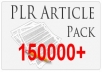 give you 150000+ PLR articles