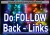 create 125 BackLinks DOFOLLOW from High PageRank Domains