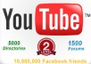 submit your video youtube to ★ 5000 directories ★ 1500 forum + post link 10 times to 10,500,000 friends in facebook groups + get more views