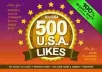 provide real 500++ USA facebook likes for your fanpage only for