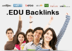 Get you 800+ EDU SEO Backlinks for Your Site from edu Blogs though Blog comments
