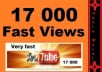 give 17000 youtube views + special bonus..!!