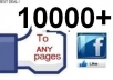 deliver you 10,000 Fans/Likes to your Facebook Fanpage,Without Admin Access